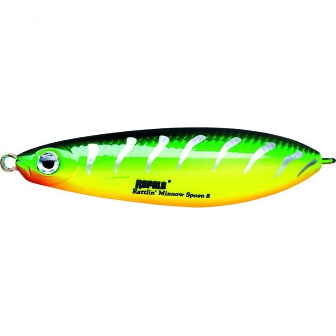 Блесна-незацепляйка RAPALA Rattlin' Minnow Spoon RMSR08-FRB