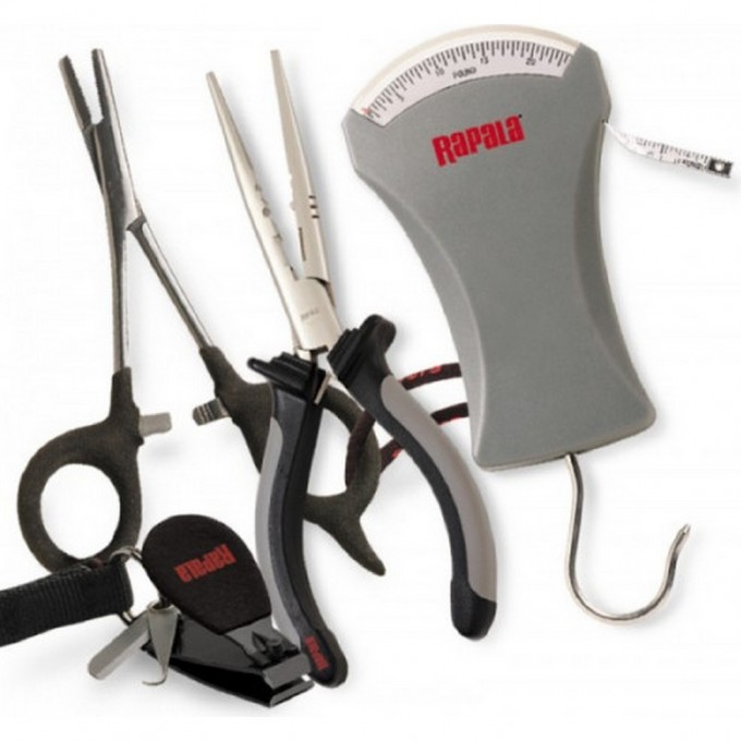 Комбо-набор RAPALA 10 (плоскогубцы; щипцы; безмен; кусачки) RTC-6PFSC